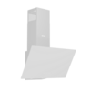Wiggo WE-D931G(W) - Schuine Afzuigkap - 90cm - Wit Glas