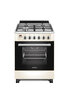 Wiggo WO-E609R(CX) Serie 9 - Gasfornuis - Cr&eacute;me Rvs
