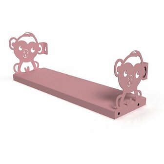 Monkey - Kinderkamer - Accessoires - Boekenplank - Roze Electropunt.nl