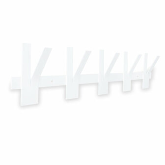 Gorillz Incision - Wandkapstok- 10 haken - Metaal - Wit