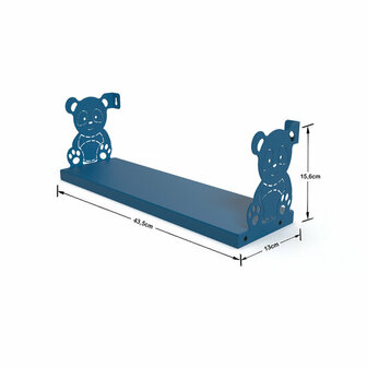 Gorillz Kung Fu - Panda - Boekenplank - Kindvriendeljk - Kinderkamer - Blauw