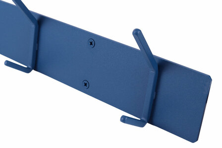 Gorillz Mystiek Five - Wandkapstok - Industrieel metaal - 5 haken - Blauw