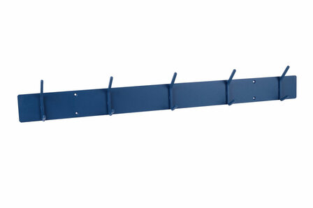 Gorillz Mystiek Five - Wandkapstok - Industrieel metaal - 5 haken - Blauw