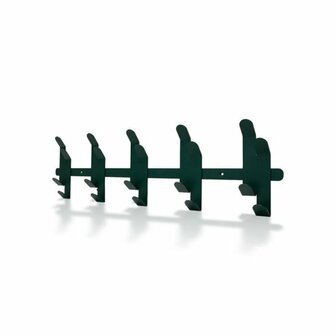Gorillz Origami - Wandkapstok - Industrieel metaal - 10 x 2 haken - Groen