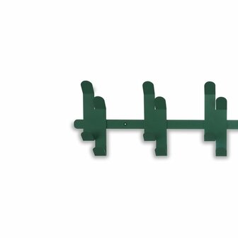 Gorillz Origami - Wandkapstok - Industrieel metaal - 10 x 2 haken - Groen
