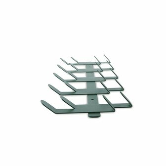Gorillz Origami - Wandkapstok - Industrieel metaal - 10 x 2 haken - Groen