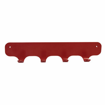 Gorillz Rounded Four - Wandkapstok - Industrieel metaal - 4 haken - Rood