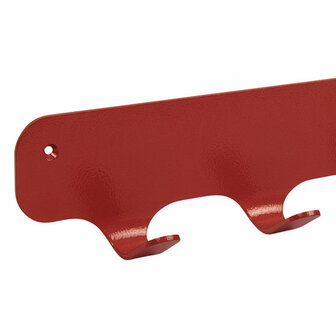 Gorillz Rounded Four - Wandkapstok - Industrieel metaal - 4 haken - Rood