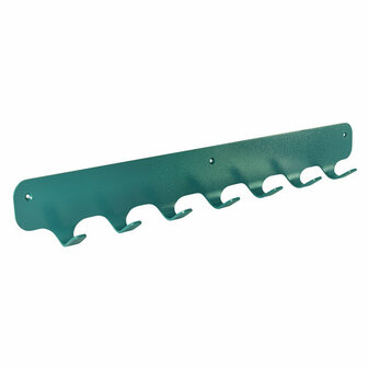 Gorillz Rounded Seven- Wandkapstok - Industrieel metaal - 7 haken - Groen