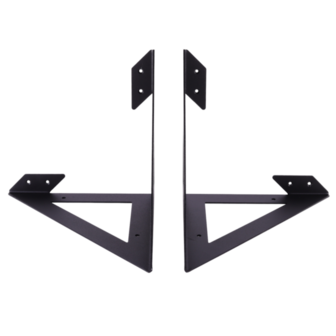 Gorillz Wearer - Plankdrager - Industrieel metaal - Set van 2 Stuks - Zwart