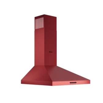 WE-E543R(RB) - Wandschouw Afzuigkap - 50cm - Rood