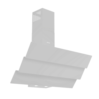Wiggo WE-E933G(W) - Schuine Afzuigkap