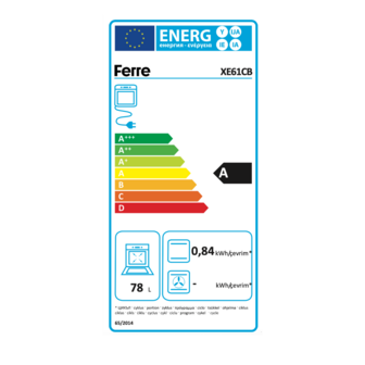 8697940715969 Ferre XE61CB - Inbouw heteluchtoven - Wit