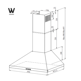 8720769321247_wiggo_WE-D630P(X)_wall mount range hood_60cm_INOX