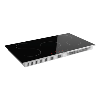 Wiggo - WH-E935G(B) - Inbouw - Inductie - Kookplaat - 90cm - Zwart