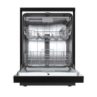 Wiggo - WD-F6148B(DX) - Vrijstaande Vaatwasser - 60cm - Zwart Inox