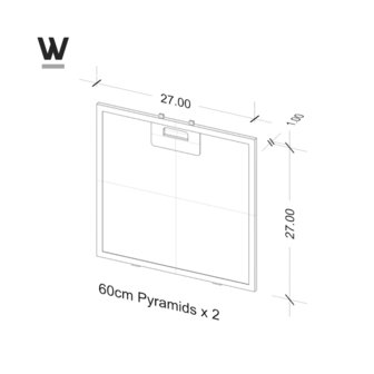 Wiggo WA-AFP521 Afzuigkap Aluminium Vetfilter