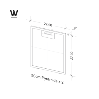 Wiggo WA-AFP521 Afzuigkap Aluminium Vetfilter