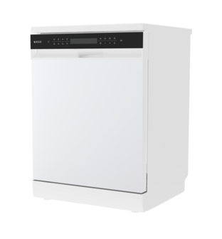 Wiggo WD-F6148B(W) - Vrijstaande Vaatwasser - 60cm - Wit
