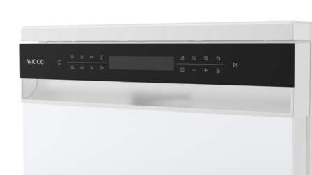 Wiggo WD-F6148B(W) - Vrijstaande Vaatwasser - 60cm - Wit
