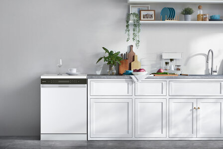 Wiggo WD-F6148B(W) - Vrijstaande Vaatwasser - 60cm - Wit