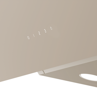 Wiggo WE-A533G(C) &ndash; Glas Schouw Afzuigkap, 60 cm &ndash; A+ Energieklasse, 3 Snelheden