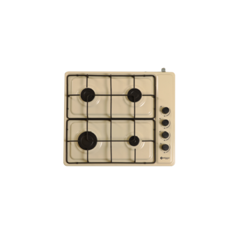 Wiggo WH-G604F(C) - Vrijstaande gaskookplaat - 4 kookzones - Creme