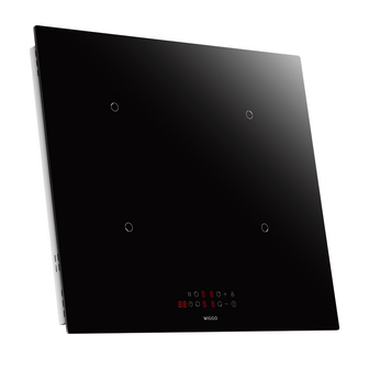 Wiggo WH-B624IRT(B) &ndash; Inbouw Inductiekookplaat, 60 cm &ndash; 2 Fase, 4 Kookzones (220&ndash;240V)