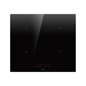 Wiggo WH-B624IRT(B) &ndash; Inbouw Inductiekookplaat, 60 cm &ndash; 2 Fase, 4 Kookzones (220&ndash;240V)