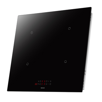 Wiggo WH-B624IRT(B) &ndash; Inbouw Inductiekookplaat, 60 cm &ndash; 2 Fase, 4 Kookzones (220&ndash;240V)