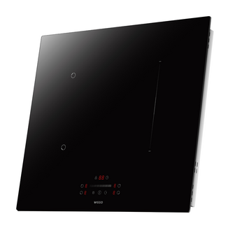 Wiggo WH-B626IRS(B) - Inbouw inductie kookplaat - 2 fase - 60cm - Zwart