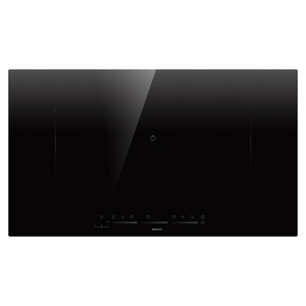 Wiggo WH-B937IRS(B) - Inbouw inductie kookplaat - 3 fase - 90cm - Zwart