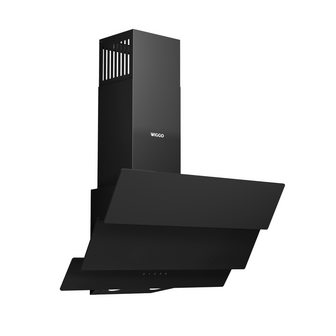 Wiggo WE-A643G(B) &ndash; Glas Schouw Afzuigkap, 90 cm &ndash; A+ Energieklasse, 4 Snelheden