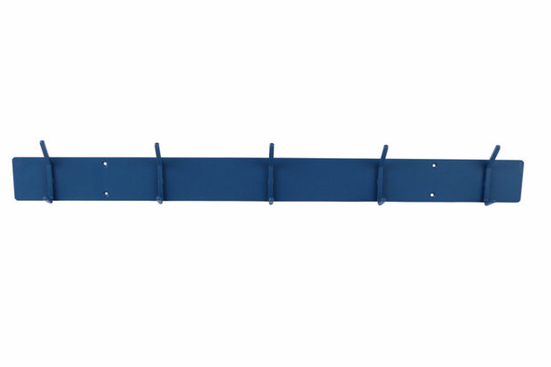 Gorillz Mystiek Five - Wandkapstok - Industrieel metaal - 5 haken - Blauw