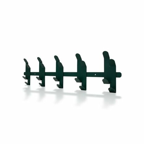 Gorillz Origami - Wandkapstok - Industrieel metaal - 10 x 2 haken - Groen