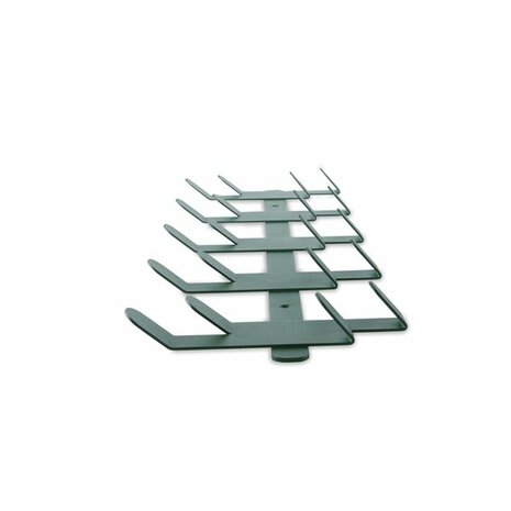 Gorillz Origami - Wandkapstok - Industrieel metaal - 10 x 2 haken - Groen