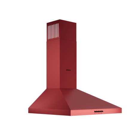 WE-E543R(RB) - Wandschouw Afzuigkap - 50cm - Rood