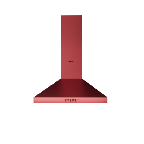 WE-E543R(RB) - Wandschouw Afzuigkap - 50cm - Rood