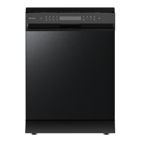 Wiggo - WD-F6148B(DX) - Vrijstaande Vaatwasser - 60cm - Zwart Inox