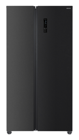 Wiggo WR-SBS18E(DX) - Amerikaanse Koelkast - No Frost - 2 deuren - Display - Super Freeze - 442 Liter - Zwart Rvs