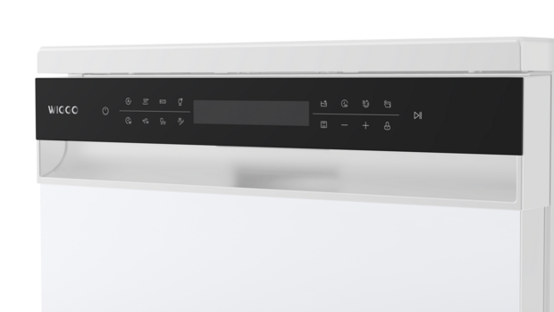 Wiggo WD-F6148B(W) - Vrijstaande Vaatwasser - 60cm - Wit