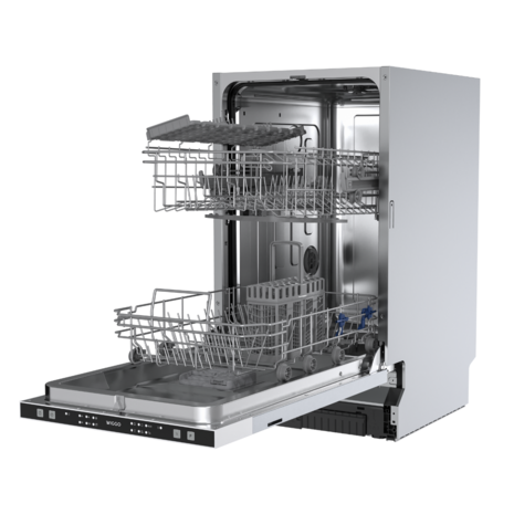 Wiggo WD-B4126E(X) - Inbouw Vaatwasser - 45 cm - Roestvrijstaal - E