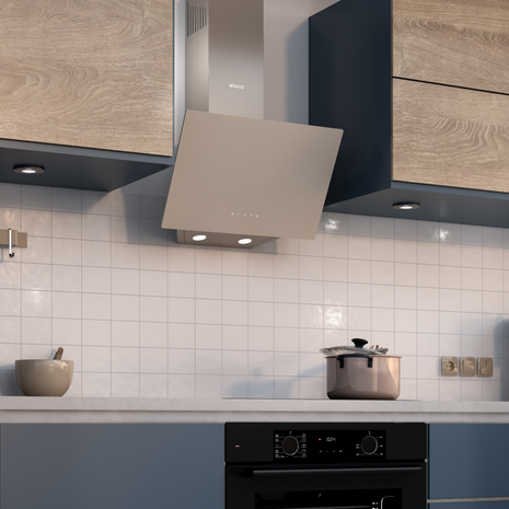 Wiggo WE-A531G(C) – Glas Schouw Afzuigkap, 60 cm – A+ Energieklasse, 3 Snelheden