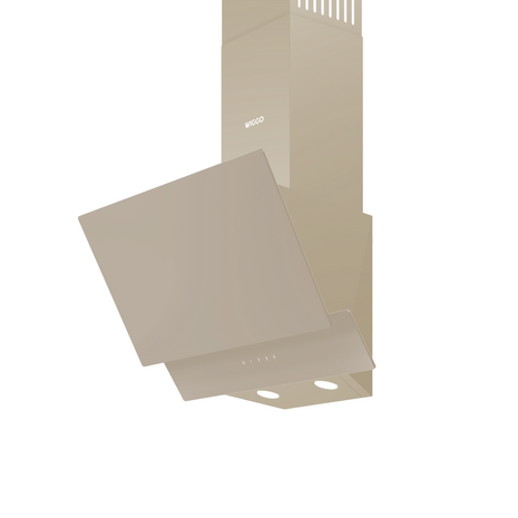 Wiggo WE-A532G(C) – Glas Schouw Afzuigkap, 60 cm – A+ Energieklasse, 3 Snelheden