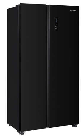 Wiggo WR-SBS18E(B) - Amerikaanse Koelkast - No Frost - 2 deuren - Display - Super Freeze - 442 Liter - Zwart