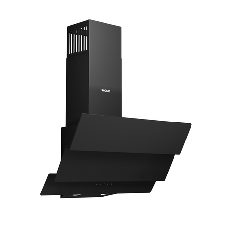Wiggo WE-A643G(B) – Glas Schouw Afzuigkap, 90 cm – A+ Energieklasse, 4 Snelheden