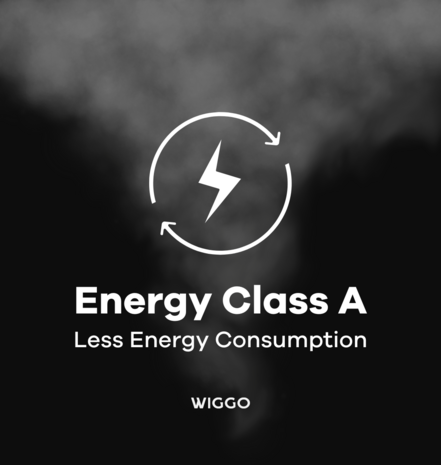 Wiggo WE-A533G(W) – Glas Schouw Afzuigkap, 60 cm – A+ Energieklasse, 3 Snelheden