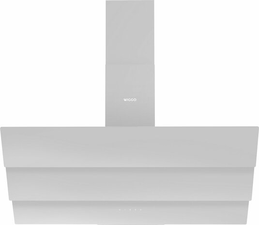 Wiggo WE-A943G(W) – Glas Schouw Afzuigkap, 90 cm – A+ Energieklasse, 4 Snelheden