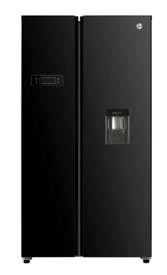 Hoover HHSBSO 6174BWD - Amerikaanse koelkast - Waterdispenser -  Side by Side - No Frost - Energieklasse E - Zwart