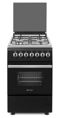 Wiggo WO-E505R(BX) Serie 5 - Gasfornuis - Zwart Rvs